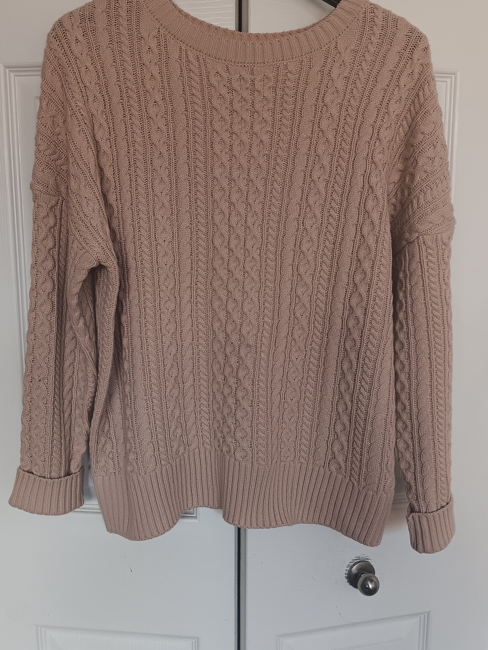 Atmosphere By Primark Women's Cable Knit Crewneck Sweater Size UK 18 US 14
